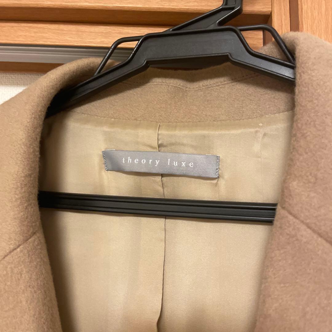theory luxe ベージュ チェスターコート 040
