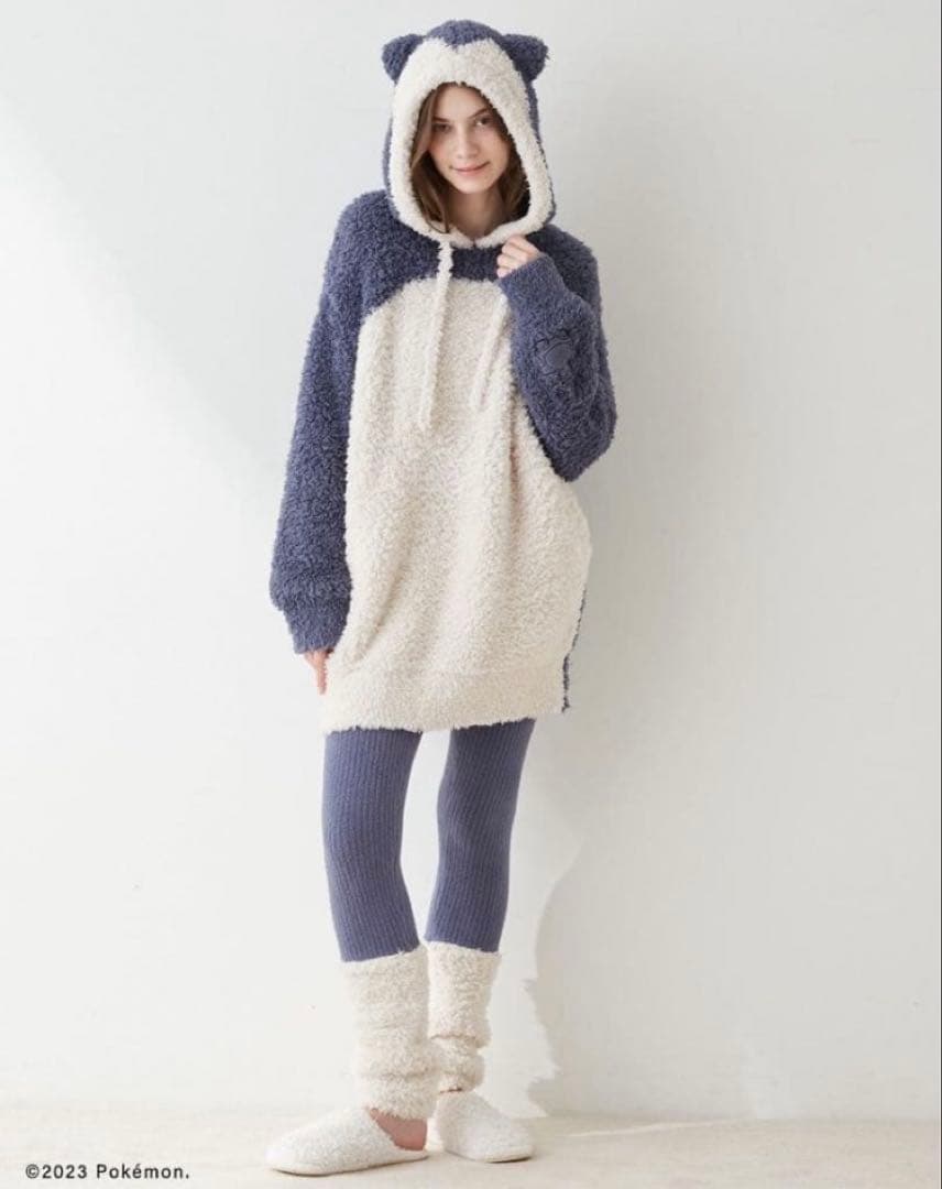 【値下】ポケモンスリープ×ジェラピケ　カビゴンルームウェアフーディ＆レギンス