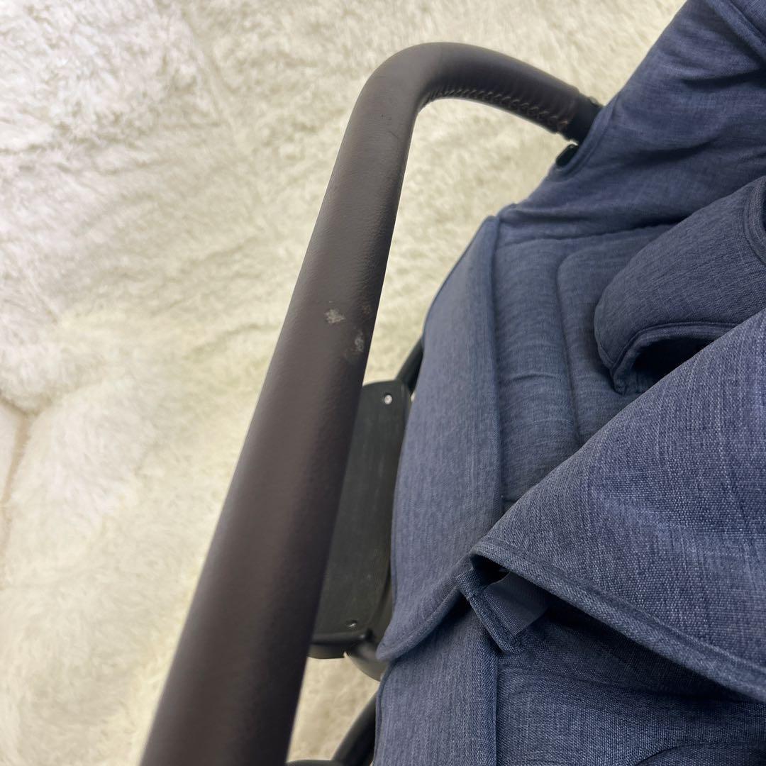 【美品】エアバギー　ココダブル　フロムバースex ネイビー　二人乗りベビーカー