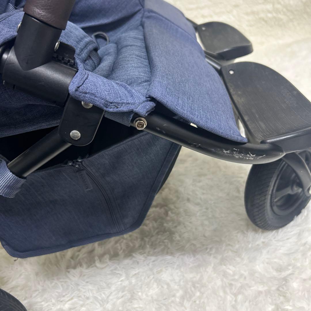 【美品】エアバギー　ココダブル　フロムバースex ネイビー　二人乗りベビーカー