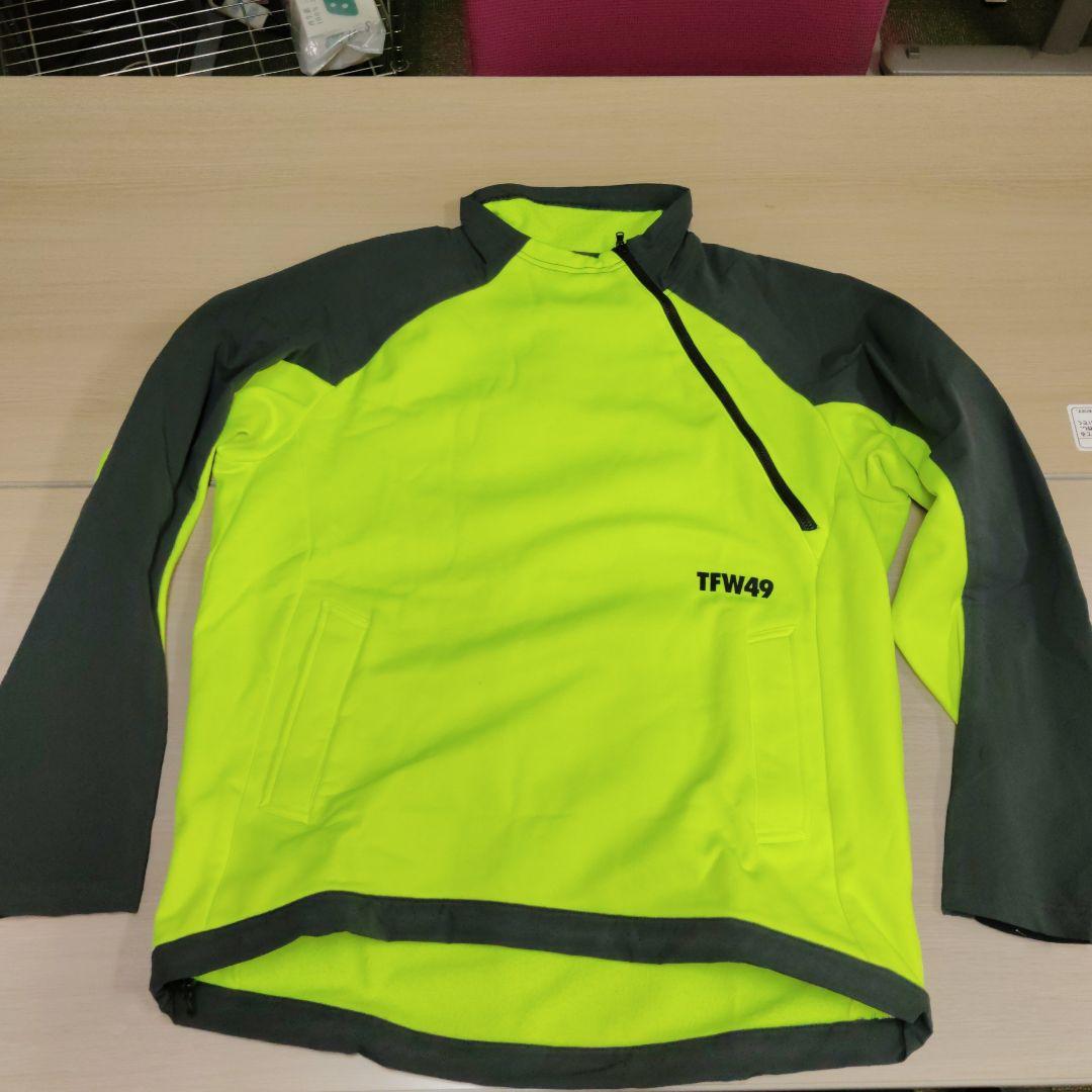 TFW49 　蛍光イエローハーフジッププルオーバー Mサイズ イエロー