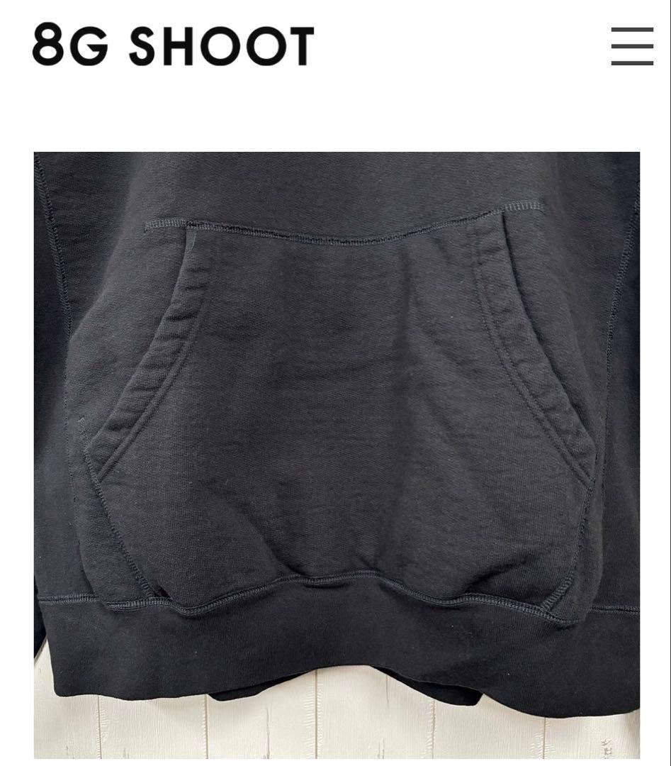 8G SHOOT パーカー　XL ブラック　新品未使用