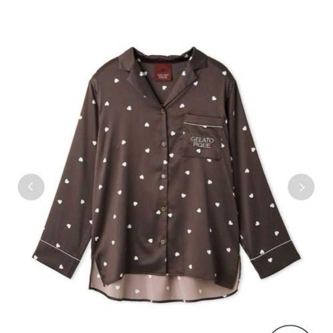 タグ付き新品　ジェラートピケ　2025 バレンタイン　ハート柄サテン　ジェラピケ