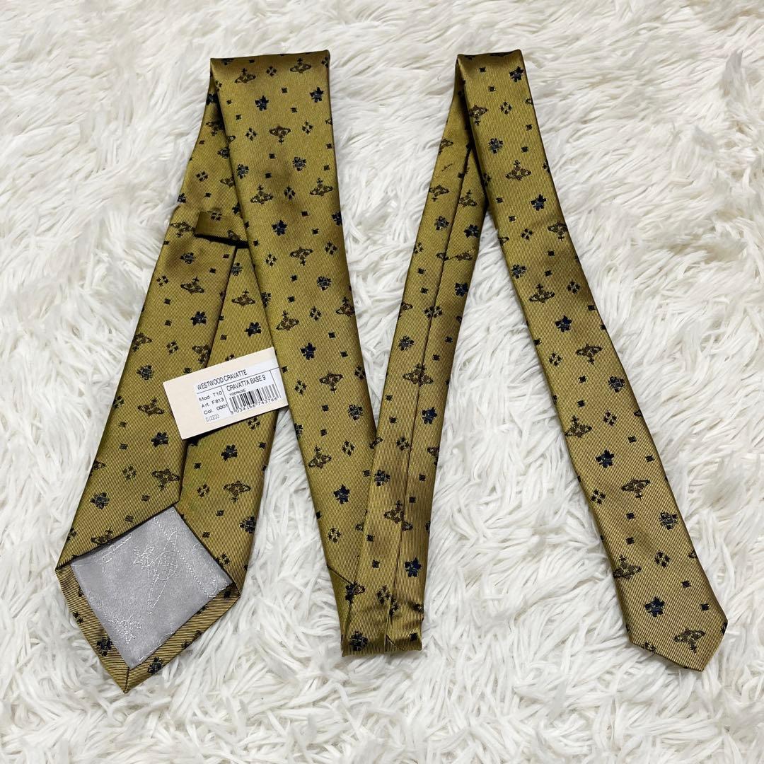 新品✨️ ヴィヴィアンウエストウッド ネクタイ オーブ ゴールド 高級シルク