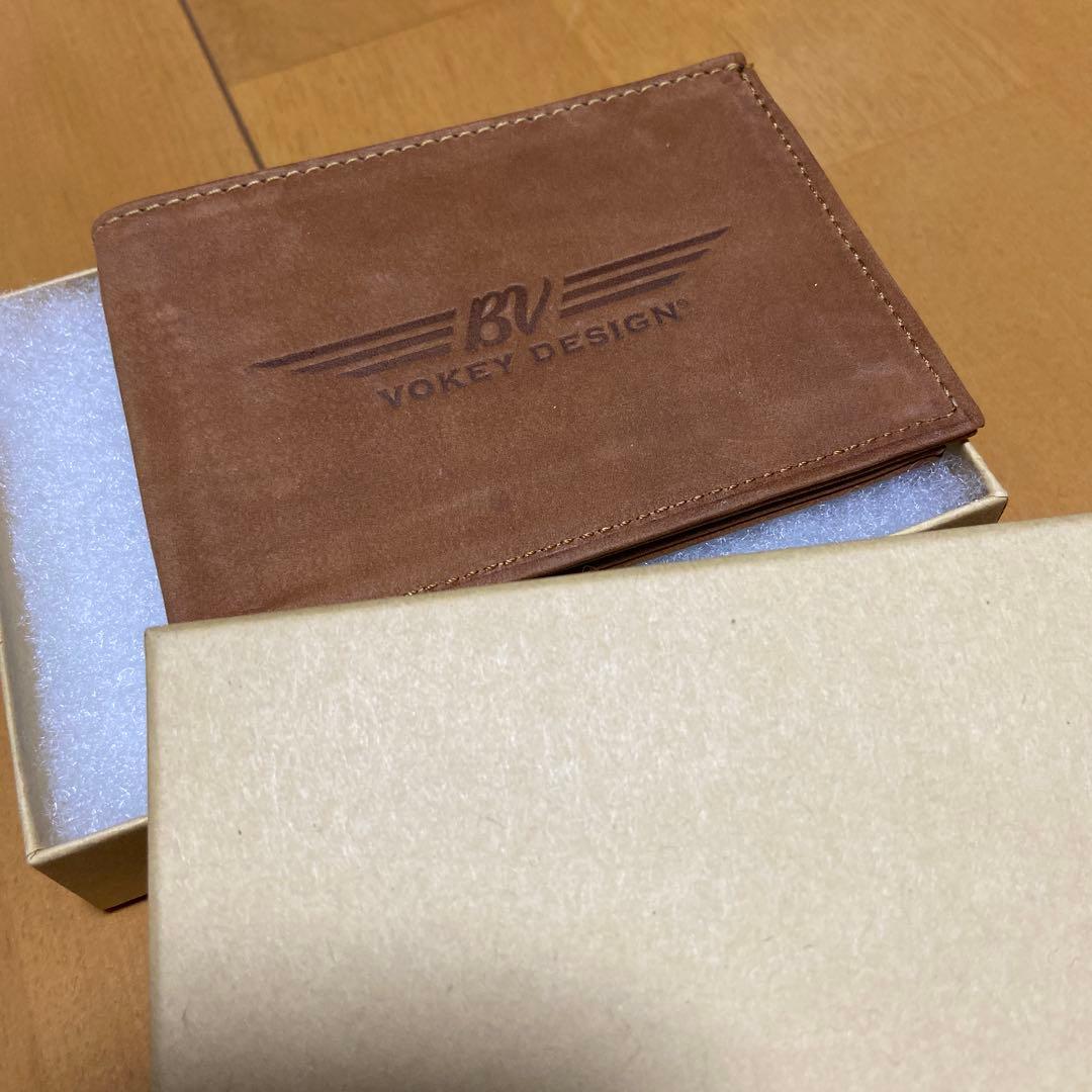 その他 VOKEY BV Wings Nubuck Leather Wallet TAN