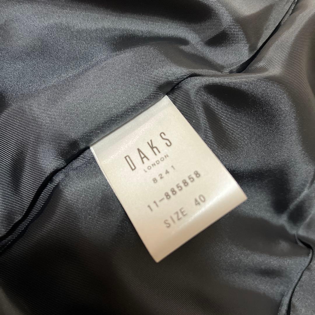 DAKS フード付き ダウンコート　ネイビー 40 新品未使用　再度値下　タグ付