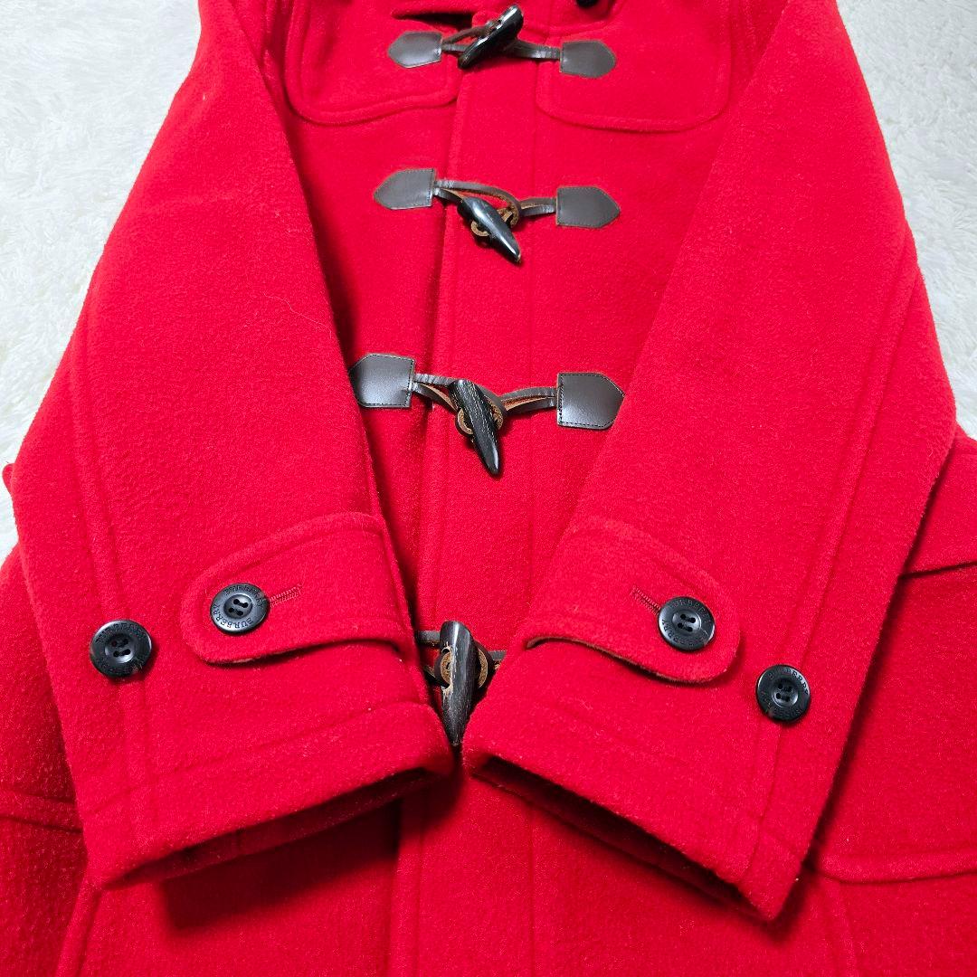 かえち様✨ バーバリー ロンドン ノバチェック ダッフルコート 赤