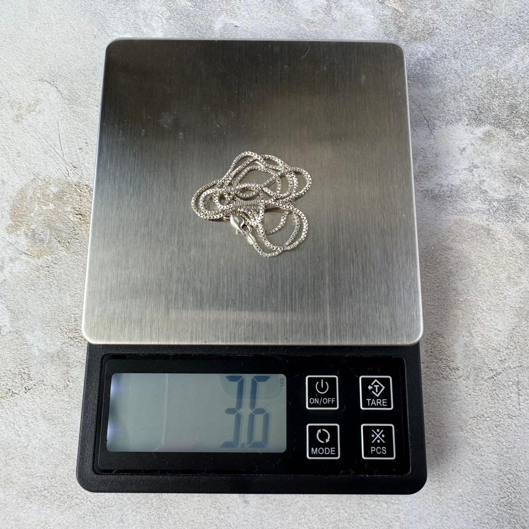 ヴィンテージ ブロックチェーンリンクネックレス シルバー925 メキシコ製