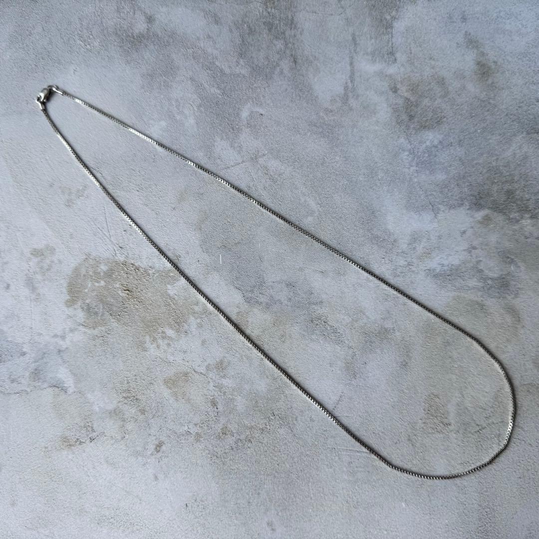 ヴィンテージ ブロックチェーンリンクネックレス シルバー925 メキシコ製