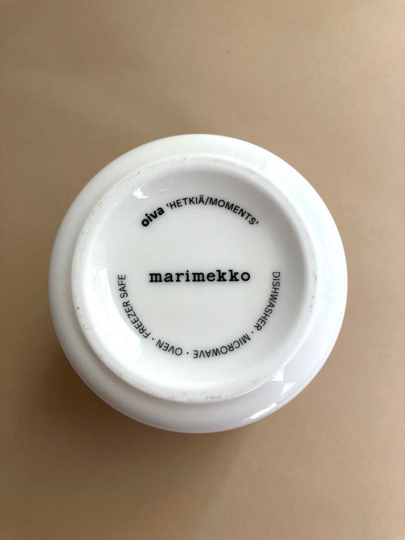廃盤 マリメッコ oiva HETKIAMOMENTS ラテマグ　モノクロ