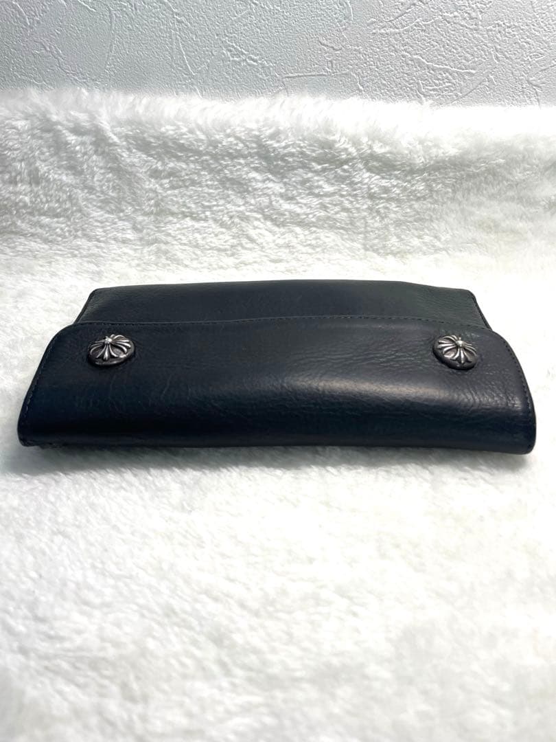 専用‼️Chrome Hearts ★クロムハーツWAVE黒長財布/購入店納品書付