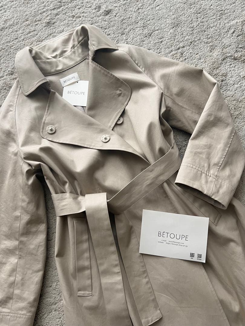 betoupe60/2コーマギャバジントレンチコートセオリー147cohina