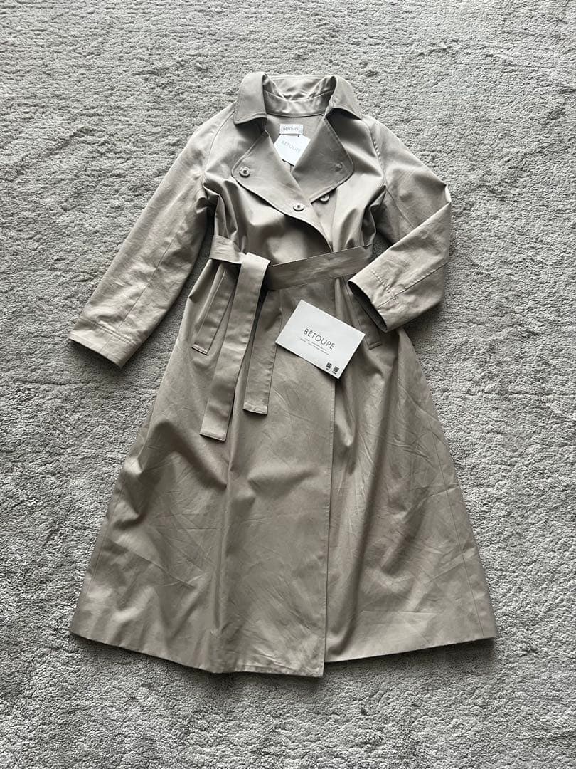 betoupe60/2コーマギャバジントレンチコートセオリー147cohina