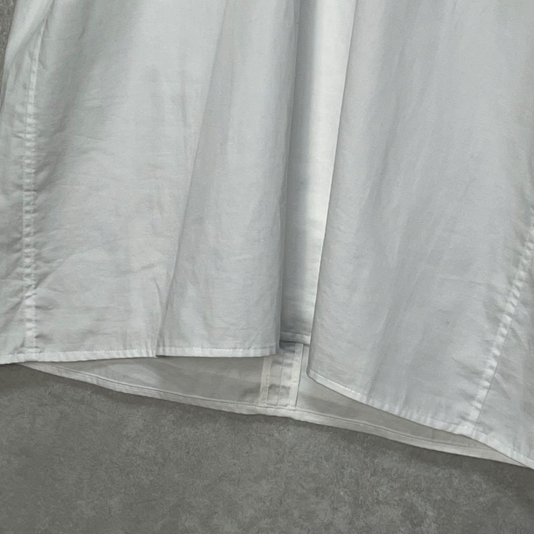 【美品】ーコチャン　ラウンドカラー　ホワイト パフスリーブ シャツ