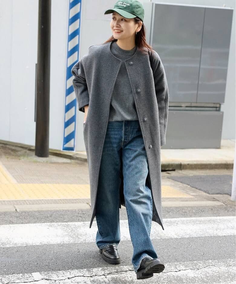 JOURNAL STANDARD スーパー140ビーバーノーカラーコート36