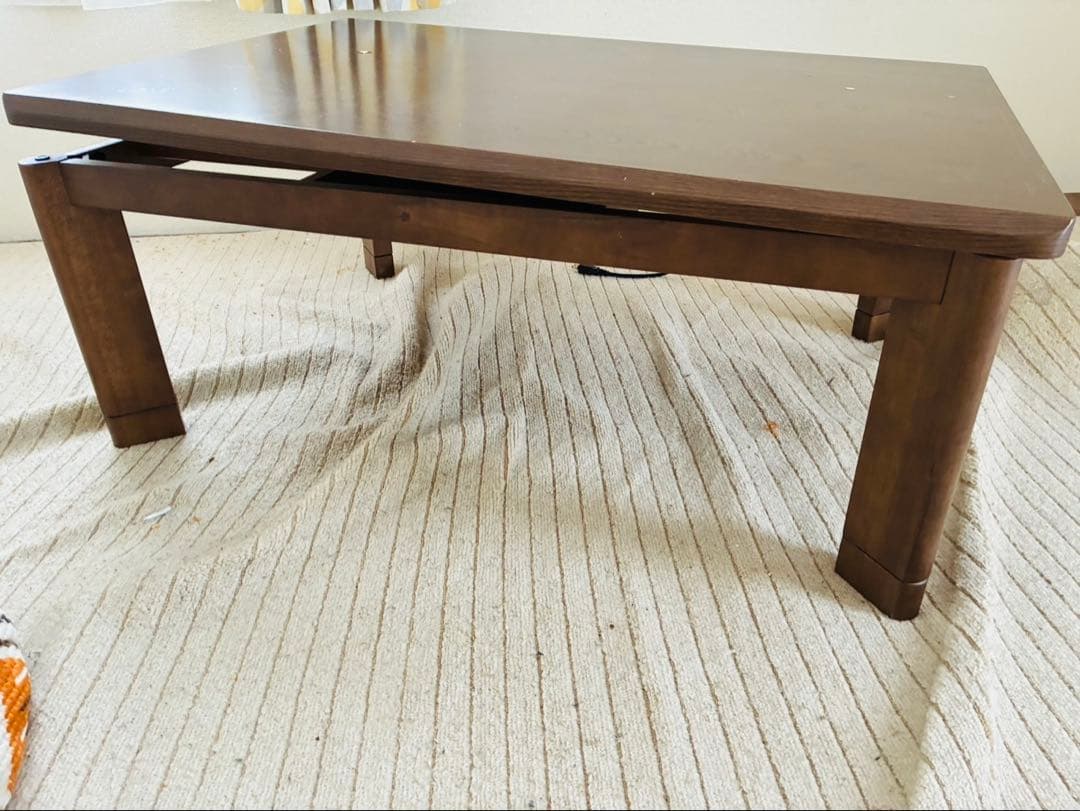 コタツ テーブル インテリア 座卓 暖房 2022年式 105cm 食卓 動作品