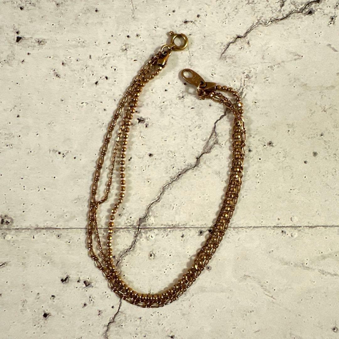 ete 10金　ピンクゴールド チェーン　ブレスレット