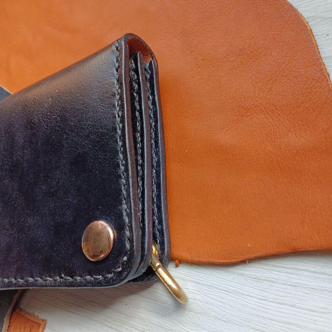 トラッカーウォレット　ロング　茶芯　ハンドメイド　42TALON