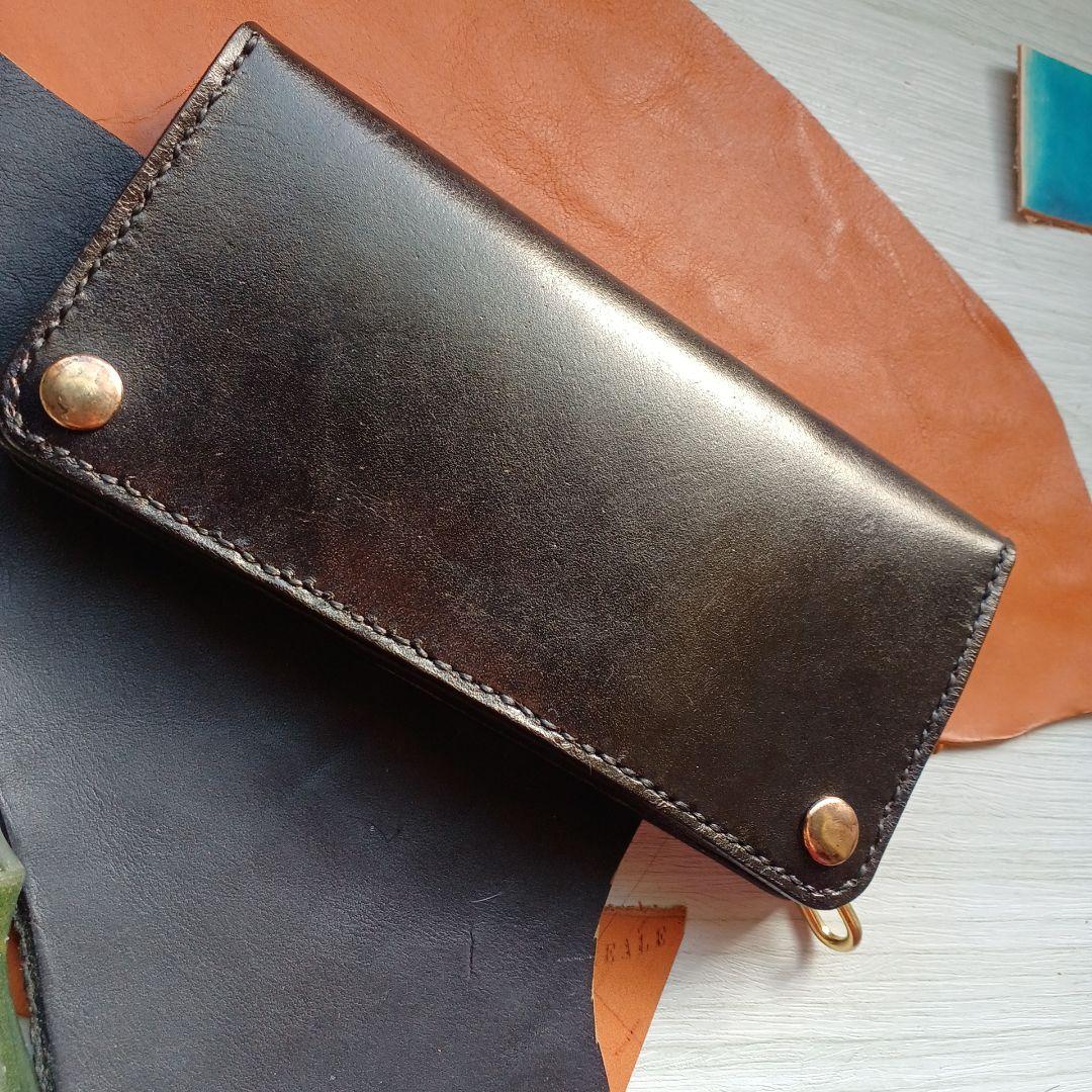 トラッカーウォレット　ロング　茶芯　ハンドメイド　42TALON
