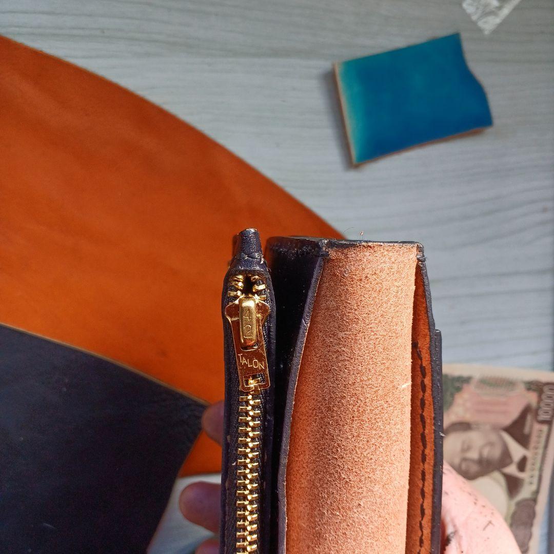 トラッカーウォレット　ロング　茶芯　ハンドメイド　42TALON