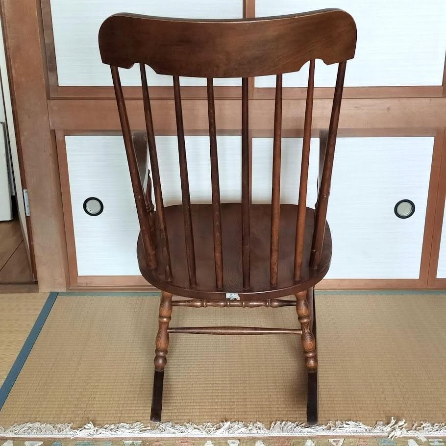 柏木工 ロッキングチェア 昭和レトロ ビンテージ 木製 無垢材 椅子 飛騨高山