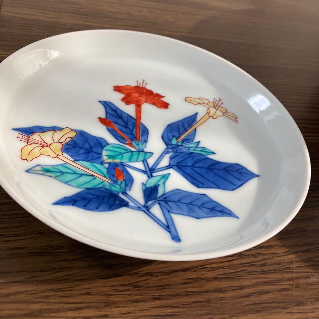 人間国宝　今泉今右衛門　 伊万里、銘々皿5枚