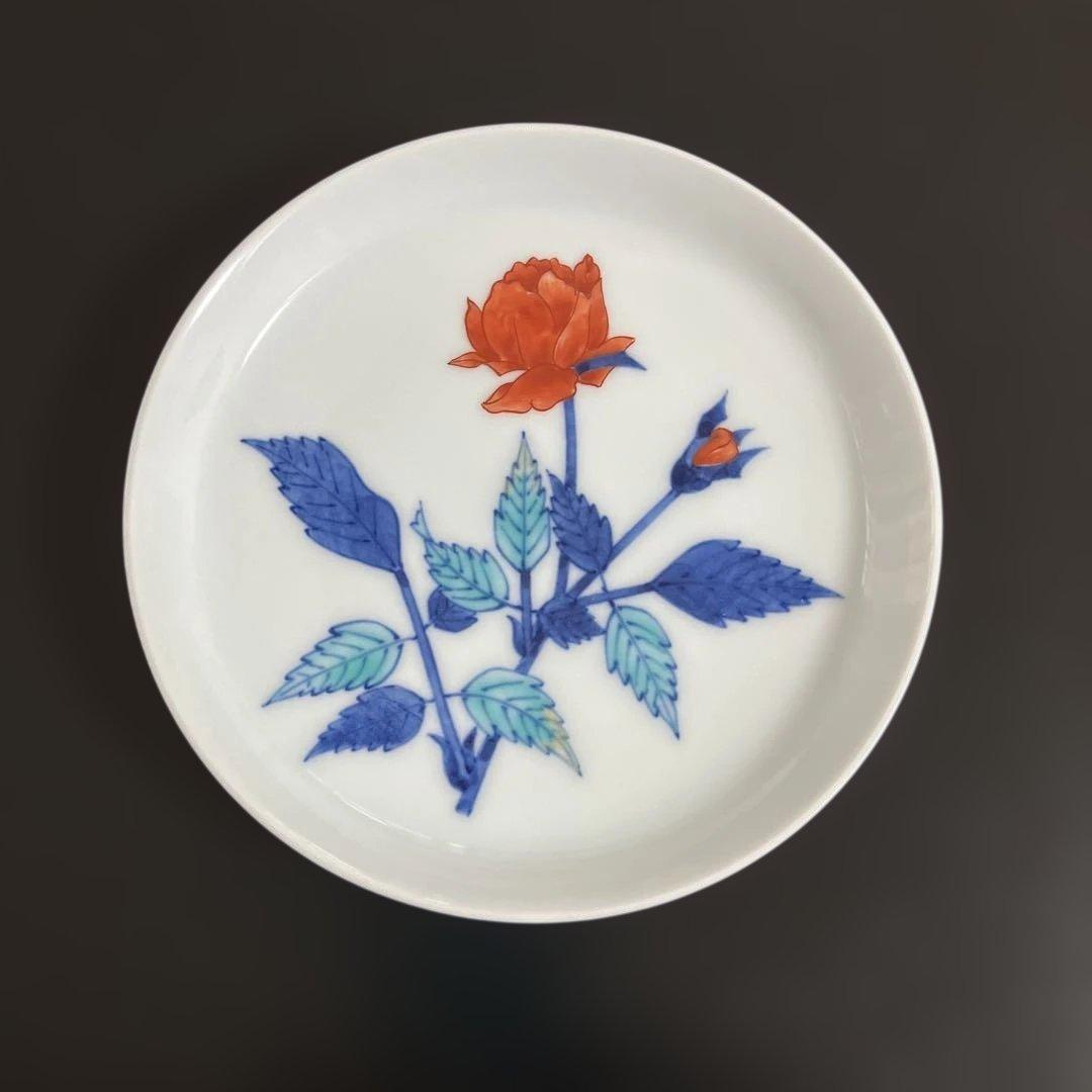 人間国宝　今泉今右衛門　 伊万里、銘々皿5枚