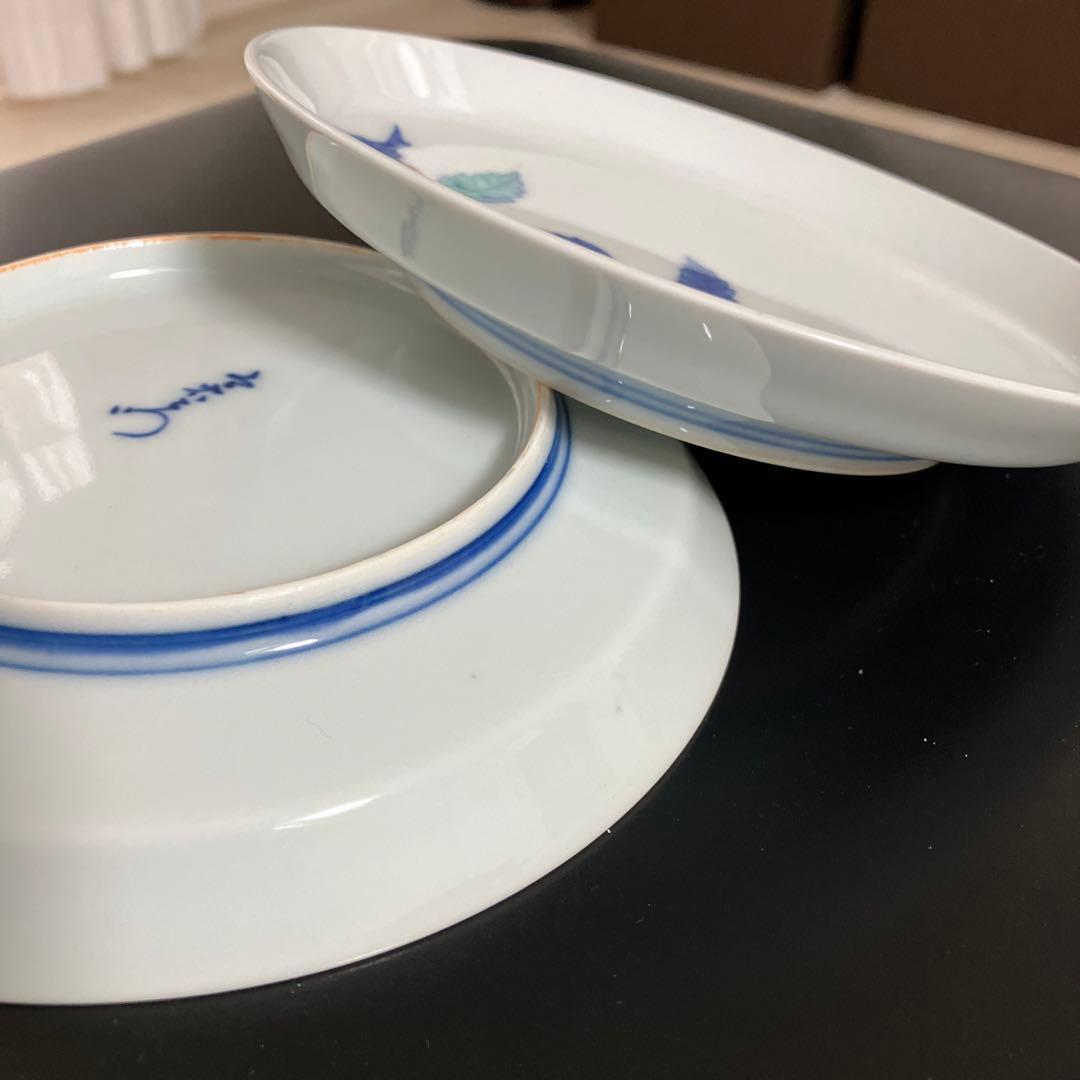 人間国宝　今泉今右衛門　 伊万里、銘々皿5枚