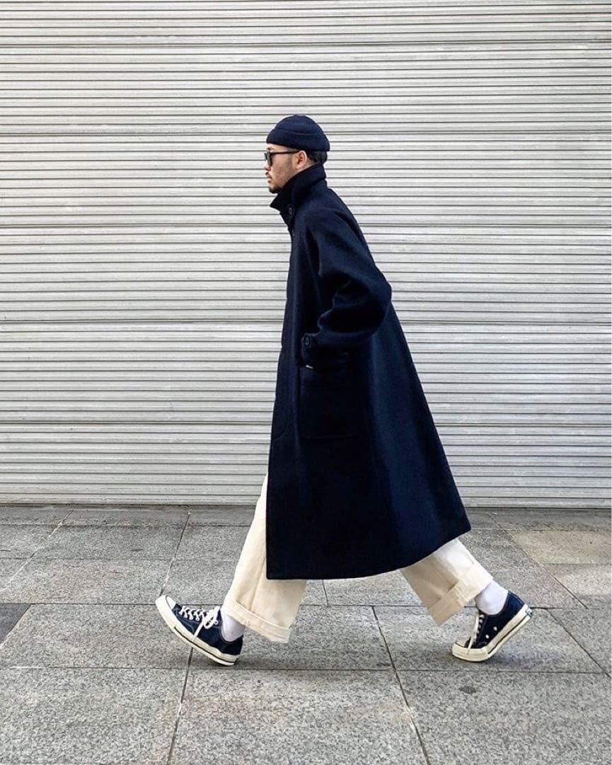 CNDR × Havehad Over-fit long coat navy 2