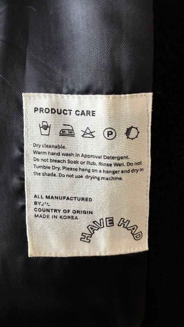 CNDR × Havehad Over-fit long coat navy 2