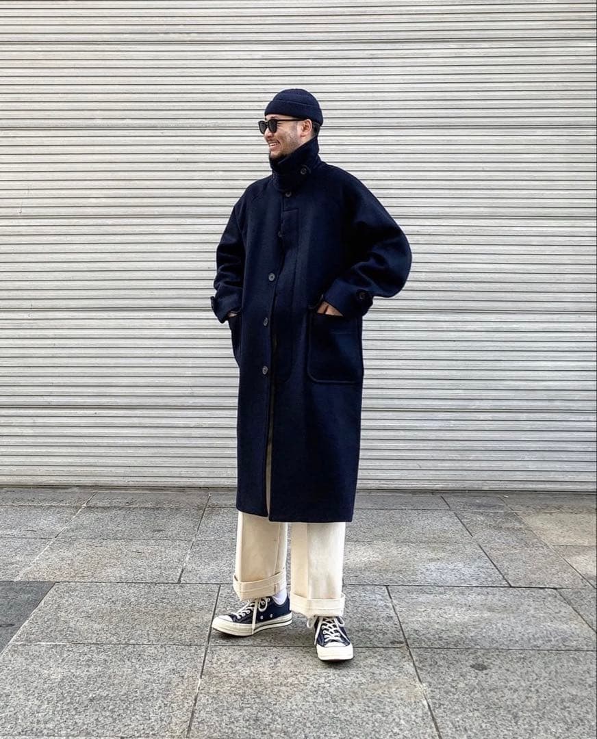 CNDR × Havehad Over-fit long coat navy 2