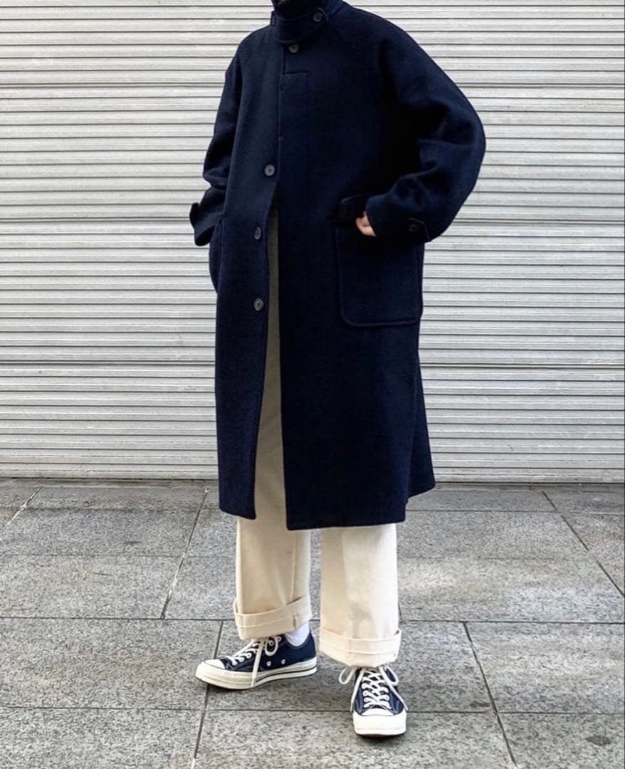 CNDR × Havehad Over-fit long coat navy 2