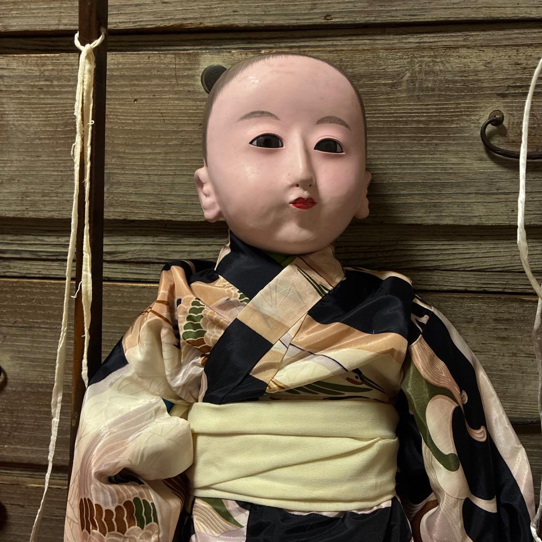 市松人形 大きな男の子　銘あり　真光齋