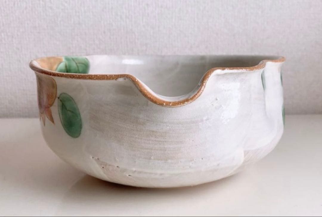 清水焼　京焼　陶あん　陶葊　柘榴　瓢箪型　片口鉢　大鉢