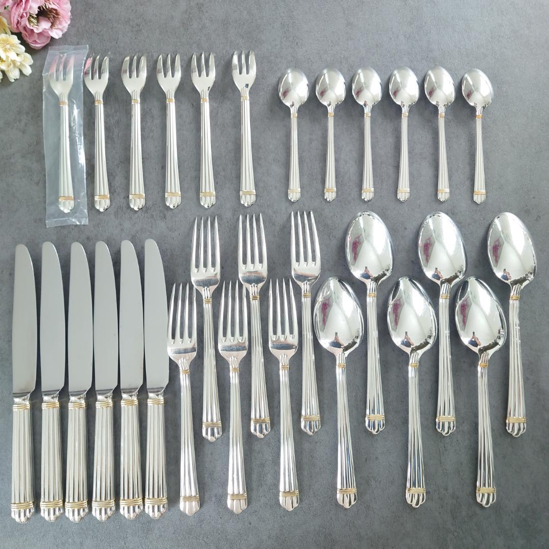 美品 クリストフル アリアゴールドリング 未開封含む 30点 箱付き