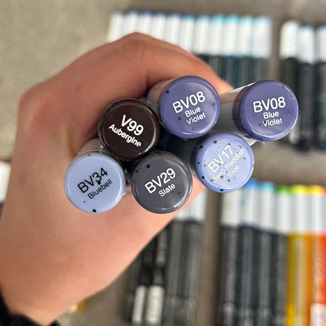 Copic コピックインク 画材 セット 46本 シルバーメタリック ALLOY