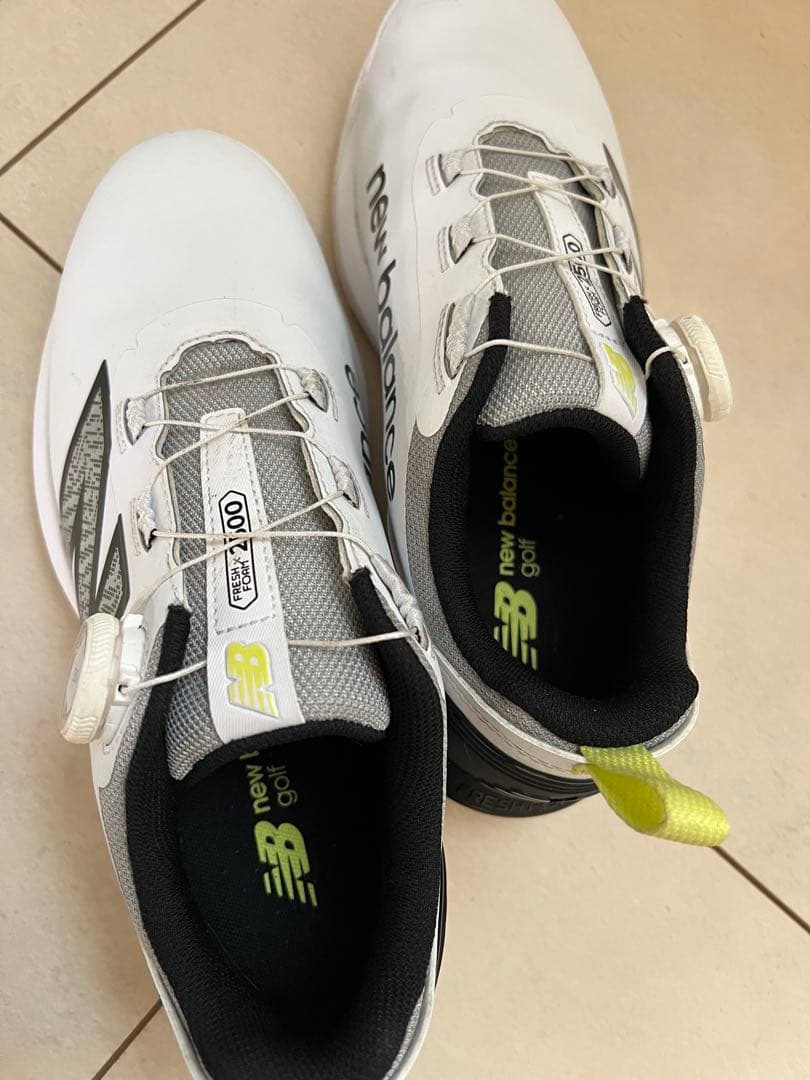 new balance ゴルフシューズ ホワイト