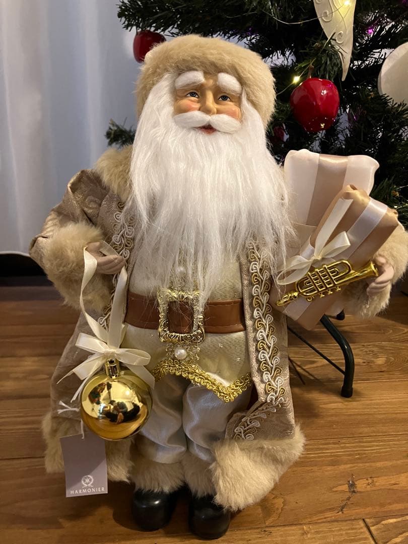 本物そっくり！クリスマス サンタさん 約40cm