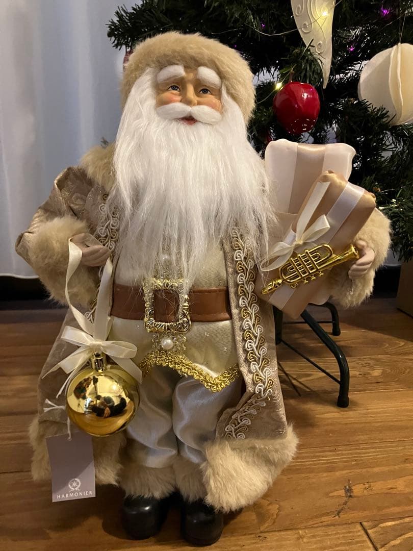 本物そっくり！クリスマス サンタさん 約40cm