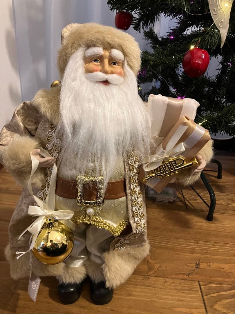 本物そっくり！クリスマス サンタさん 約40cm
