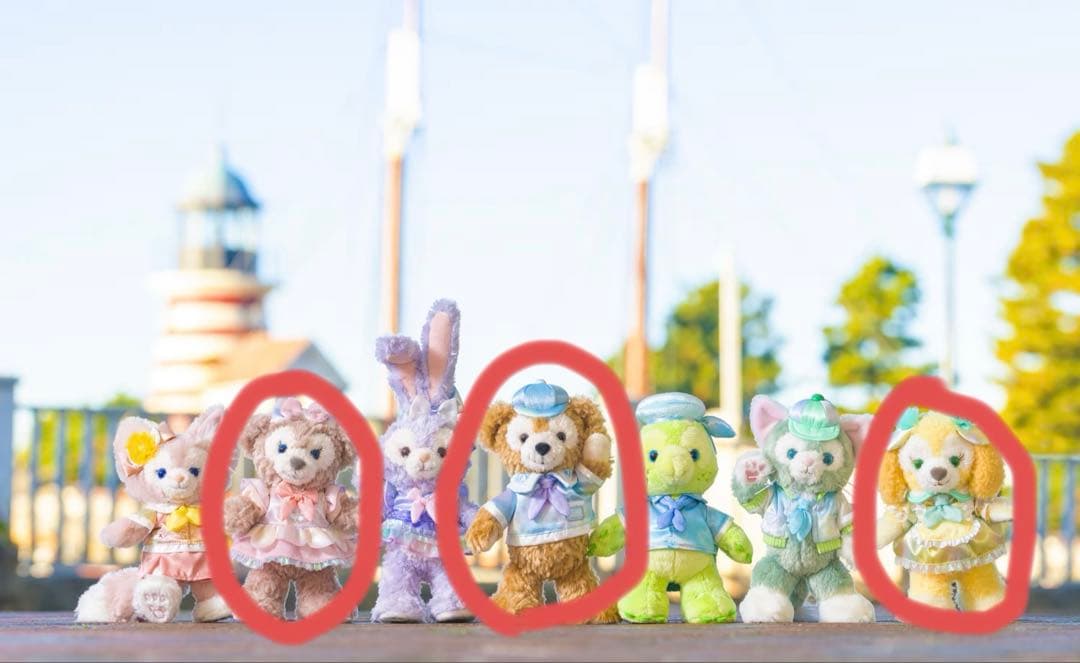 ダッフィー、シェリーメイ、クッキーアン