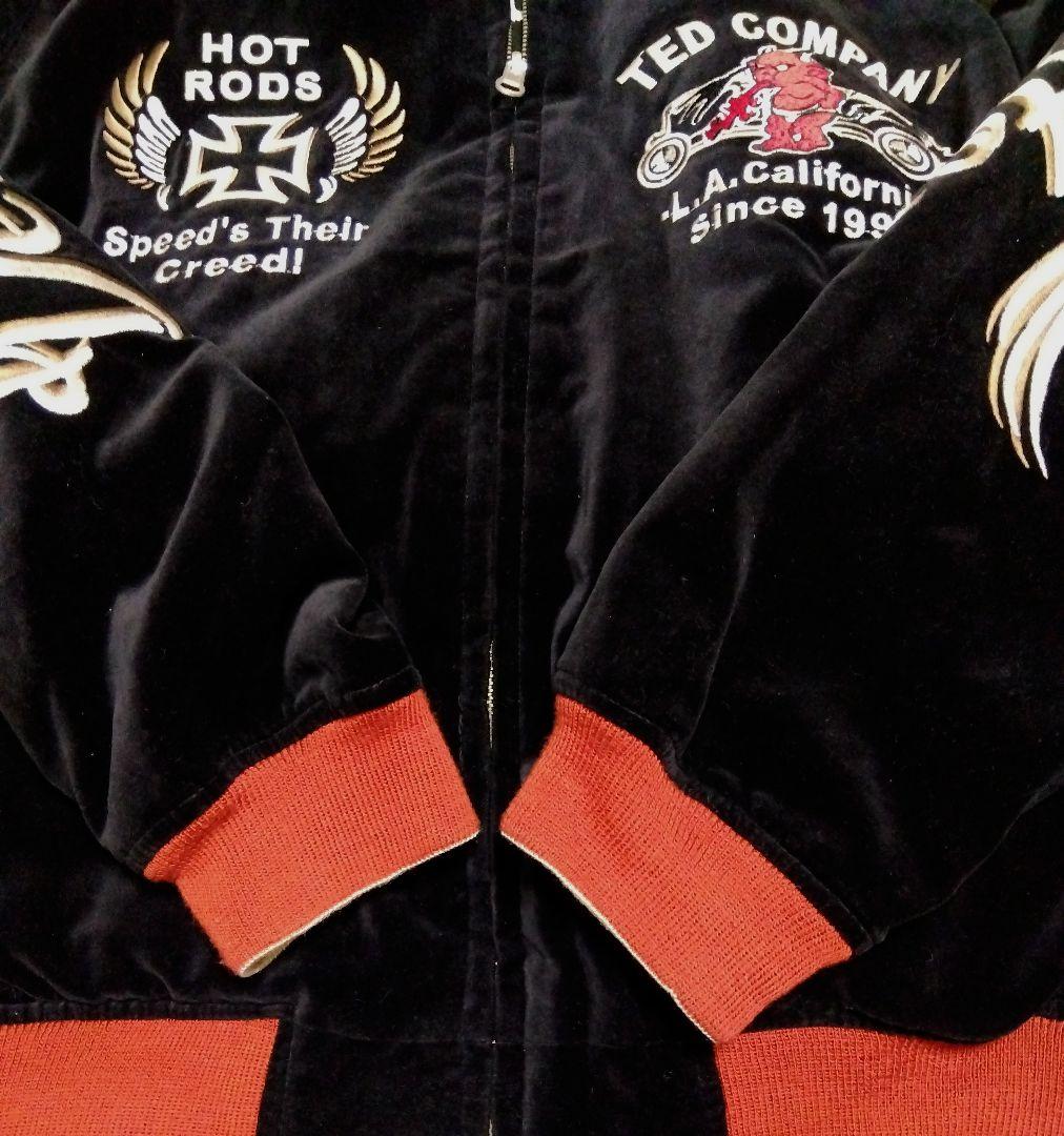 送料無料 USED テッドマン デビルモータース リバーシブル スカジャン黒42