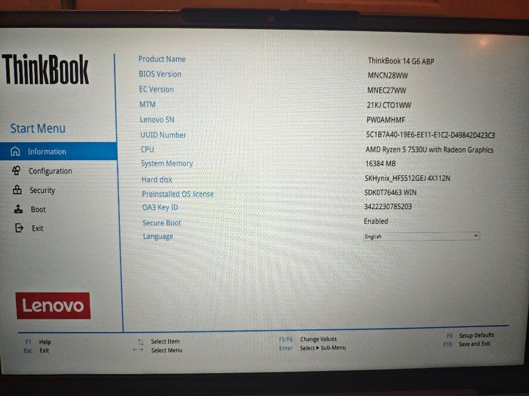 【あかさたな】Lenovo ThinkBook 14 Gen 6