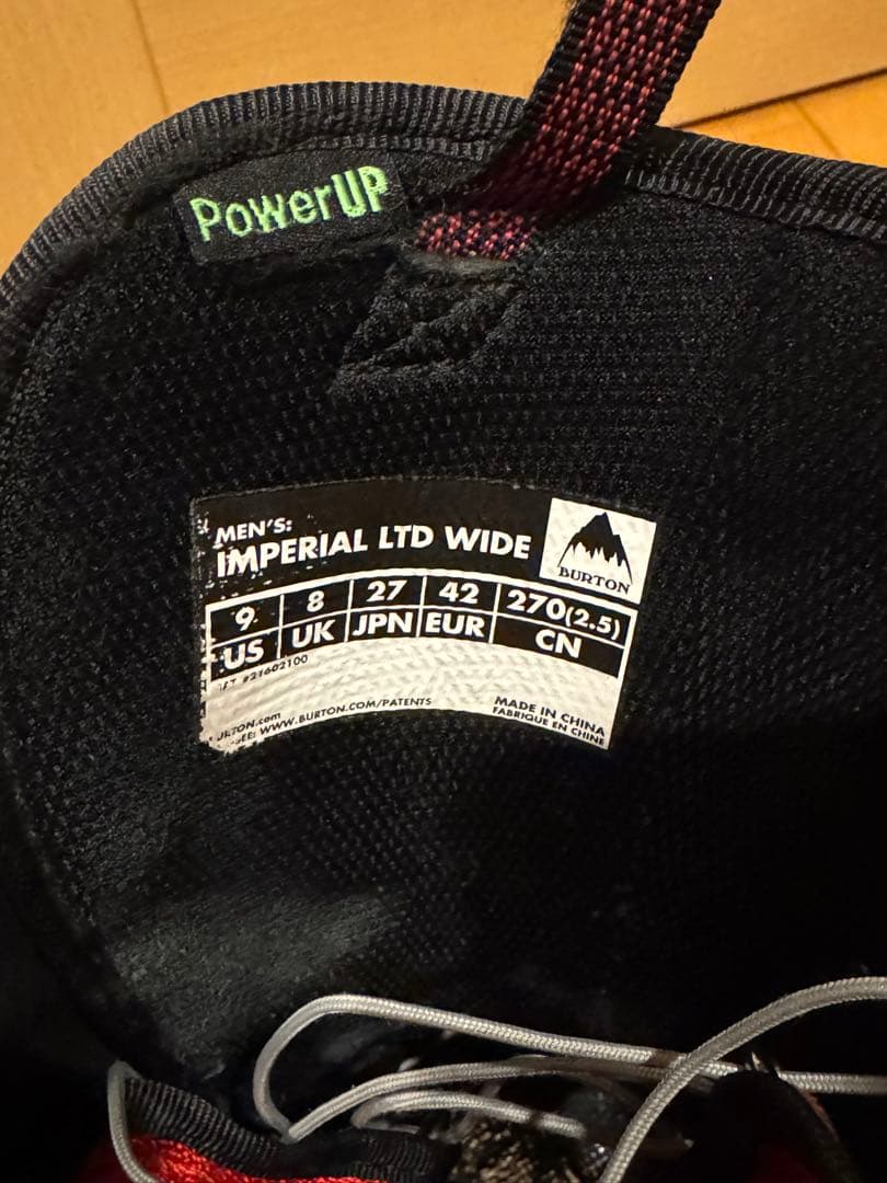 Burton Imperial LTD Wide スノーボードブーツ JPN27