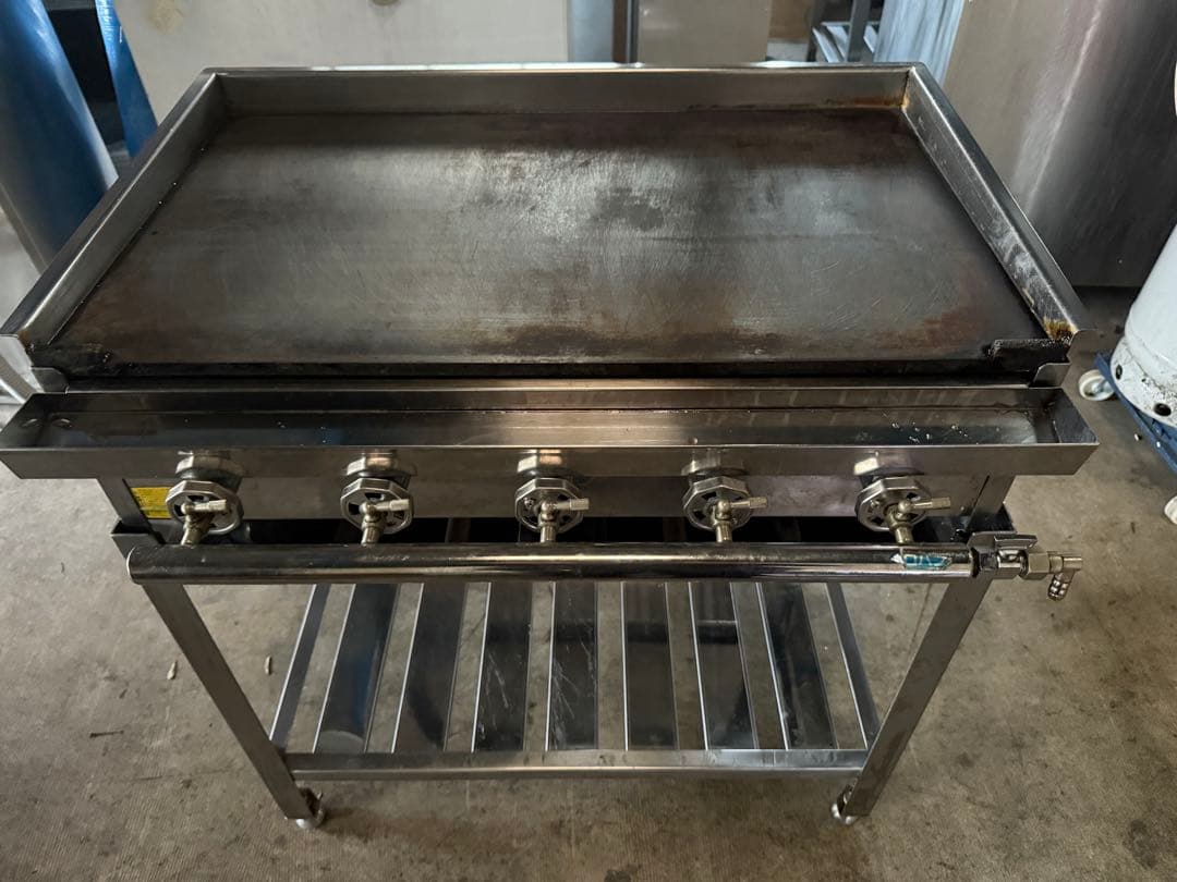 鉄板焼き器 プロパンガス 架台付き