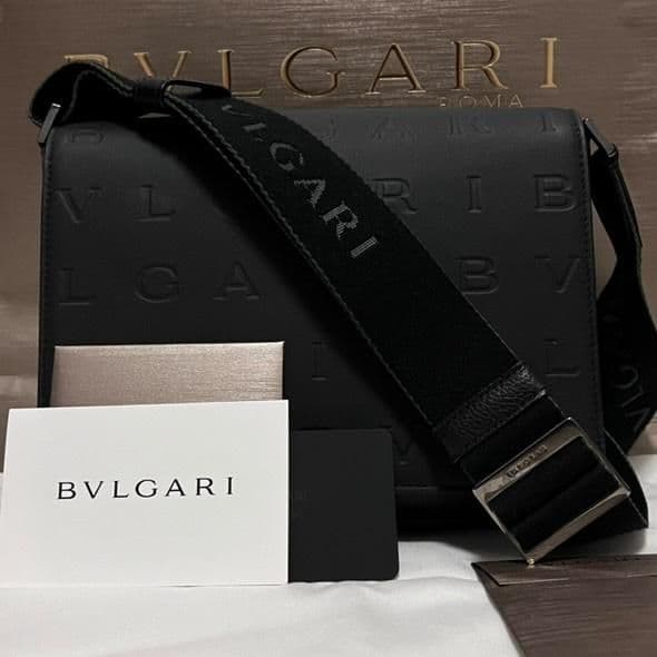 ✨完売品✨BVLGARI ブルガリ メッセンジャーバッグ 山下智久 総柄 レザー