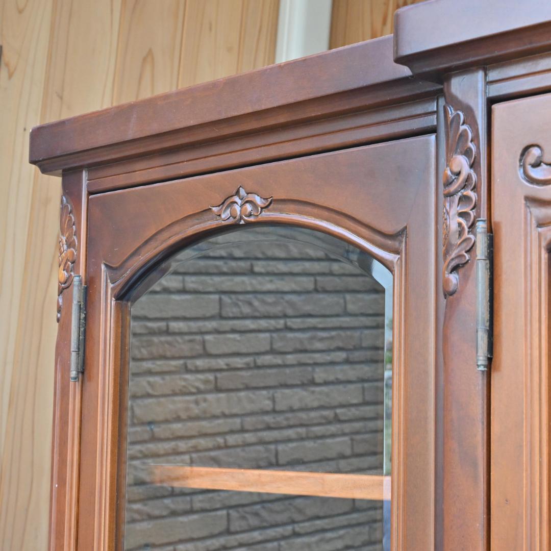 【ショーケース】LLサイズのハンドメイドキャビネット・アンティーク・静岡受取限定