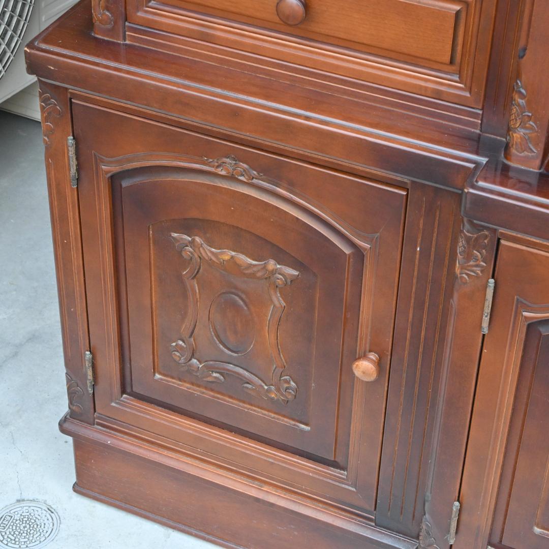 【ショーケース】LLサイズのハンドメイドキャビネット・アンティーク・静岡受取限定