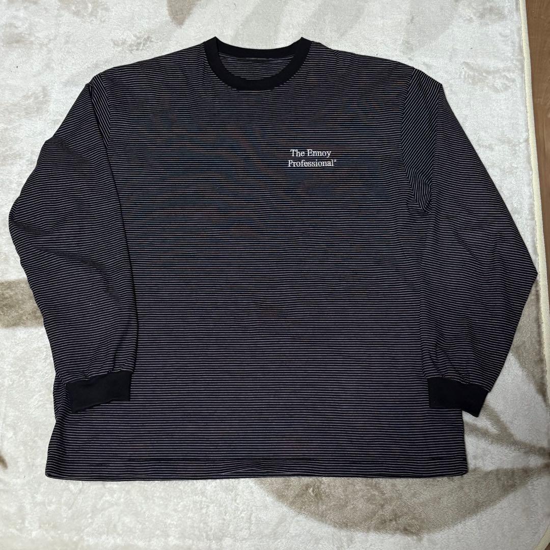 トップス ennoy 23SS L/S Border Black everyone xxl