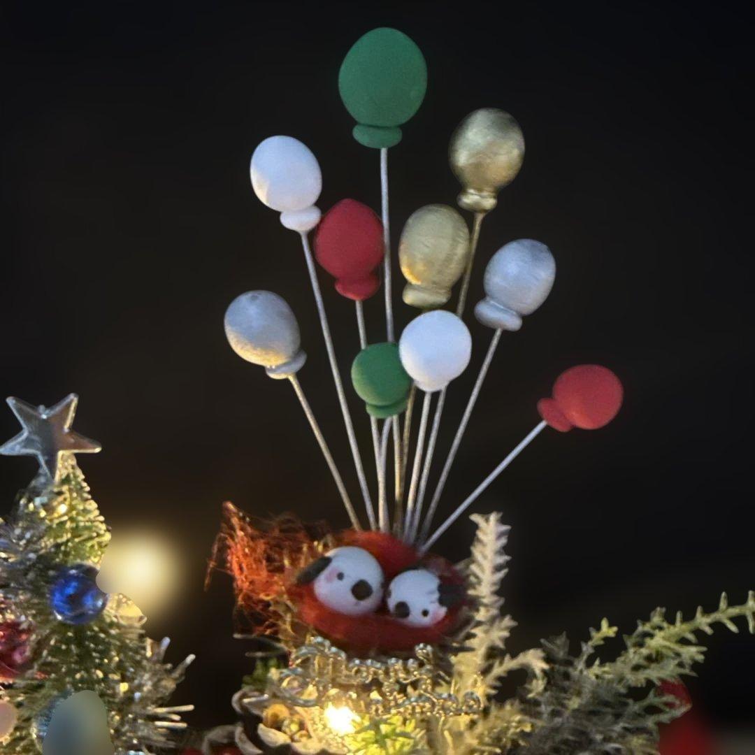 どんぐりアート♡let's goトレインクリスマスオブジェ＆タペストリー風♡